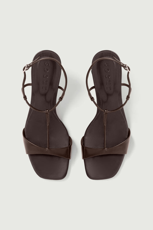 Sandales Cecilie - Marron - Cuir - Femme