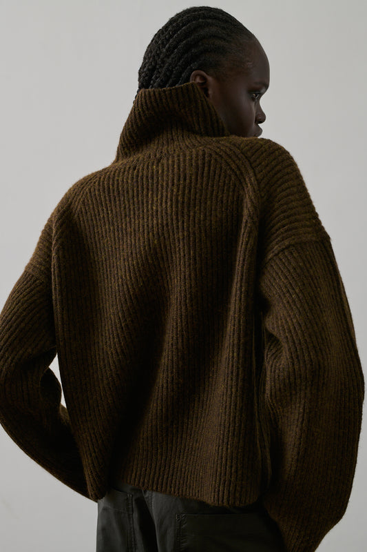 Pull Flynn - Marron Chiné - Laine - Femme