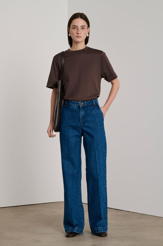 Jean California - Denim Bleu Delave - Coton - Femme