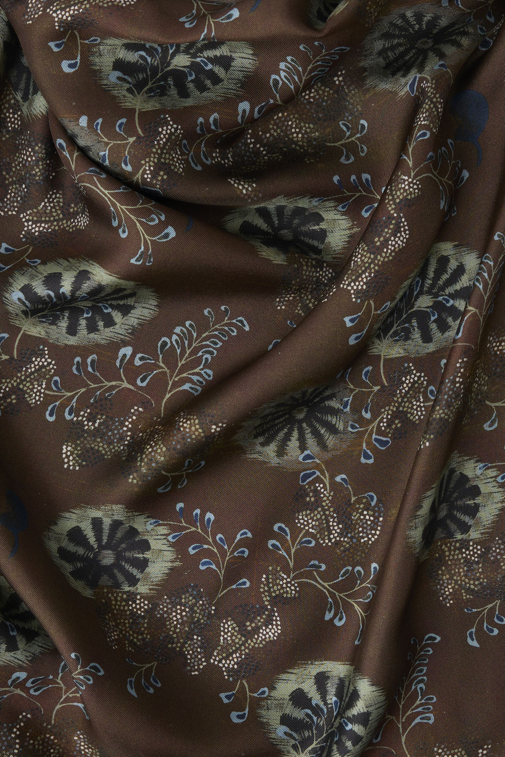 Blouse Fresia - Aubergine/Vert - Soie - Femme vue 6